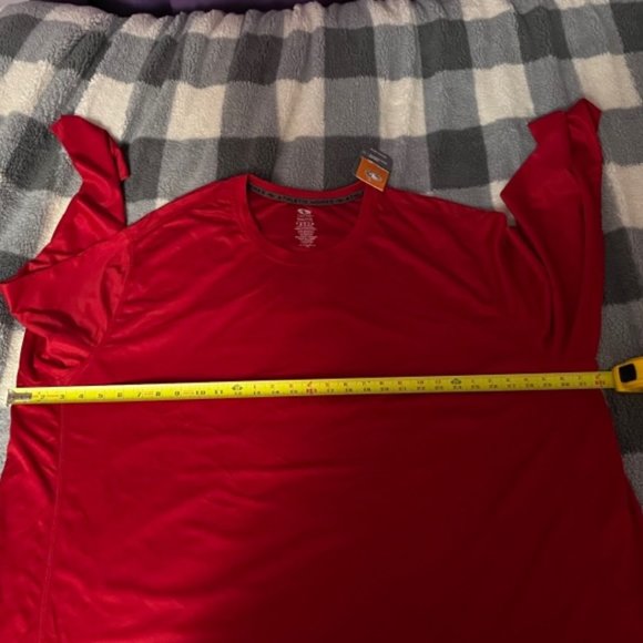 Athletic Works Red Long-Sleeve Dri-More Shirt Mens Size 4XL NWT - Picture 4 of 8